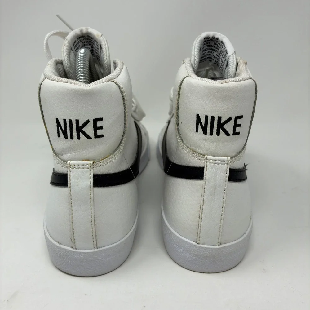 Nike Blazer Mid '77 GS DA4086-100 Youth 6.5Y White Black High Top Sneakers